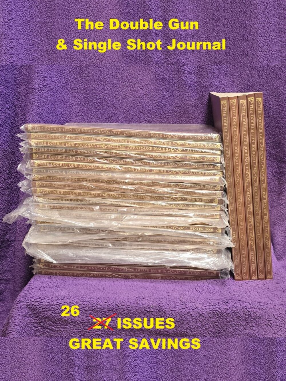 26 Issue Bundle of Double Gun & Single Shot Journal (1999-2011 various issues)